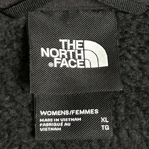 The North Face Jacket Womens XL Black Sweater Fleece Full Zip Pockets Outdoor - Picture 8 of 13